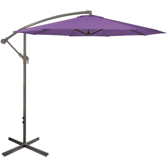 10Ft Offset Outdoor Patio Umbrella By Northlight in Purple | 10 ft | Michaels®
